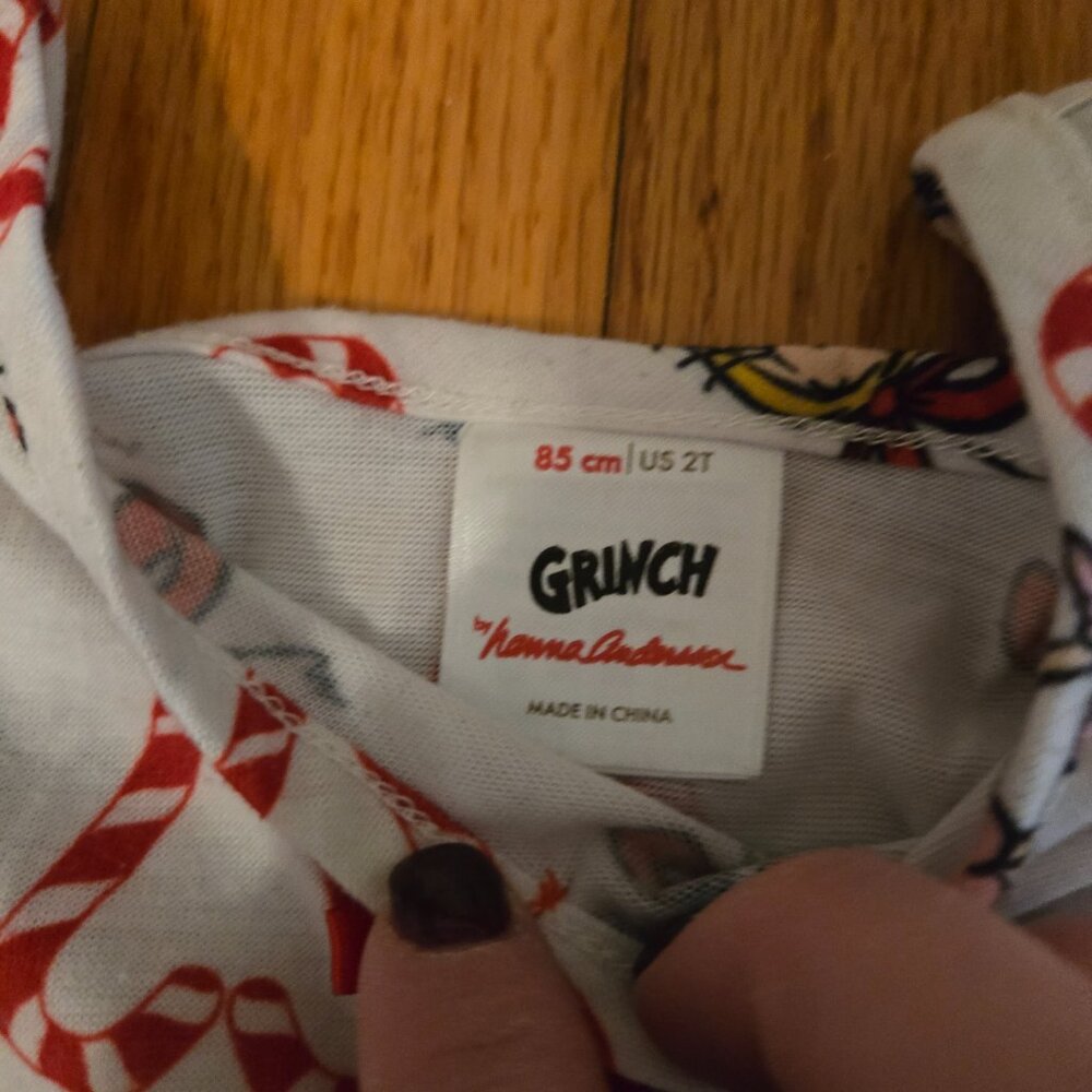 Girls Size 2T Grinch Cindy Lou Who Nightgown by Hanna Andersson - Picture 4 of 4